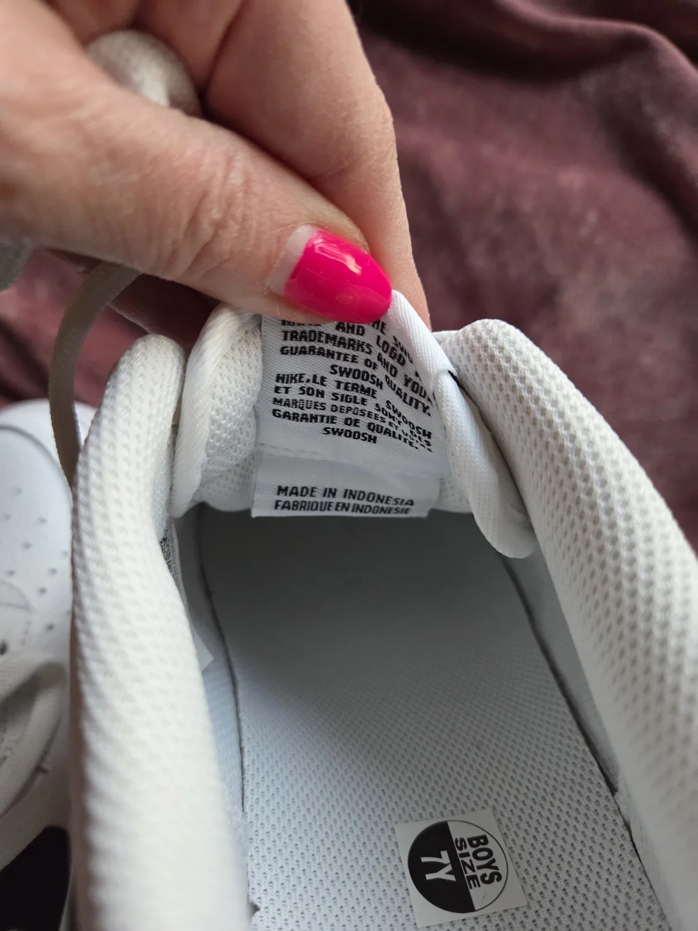 New!!! Nike Air Force 1 Low White Black - Youth 7 New (8.5 Womens)